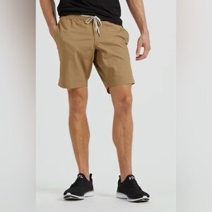 Vuori Ripstop Organic Cotton Khaki Outdoor Athletic Shorts